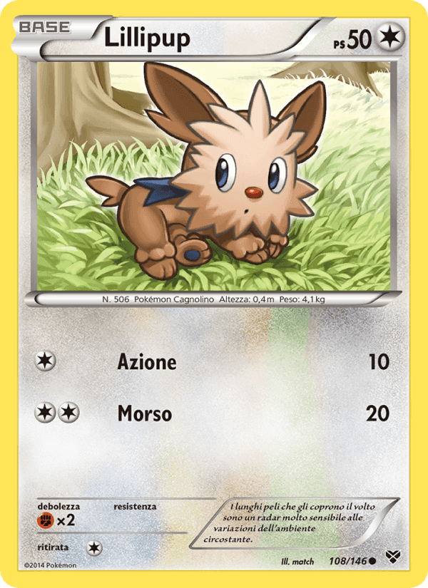 Lillipup, carta 108 di XY