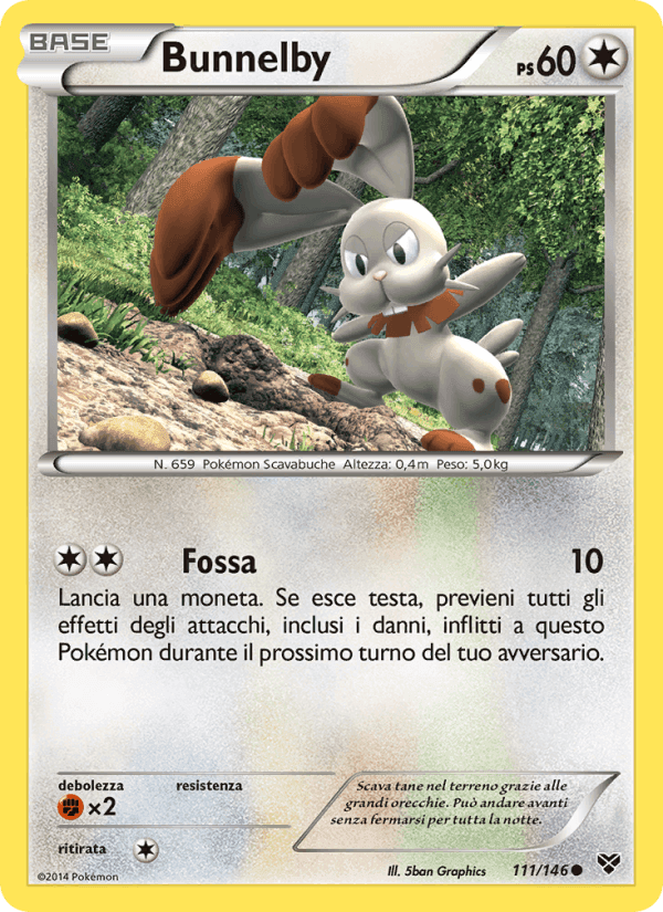 Bunnelby, carta 111 di XY