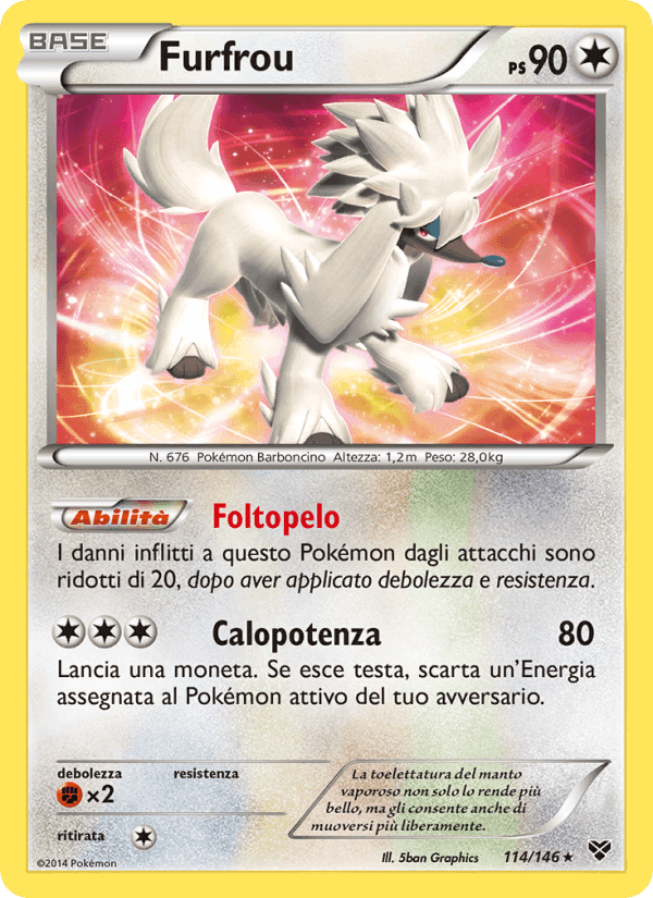 Furfrou, card 114 from XY