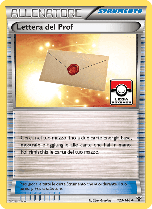 Lettera del Prof, carta 123 di XY