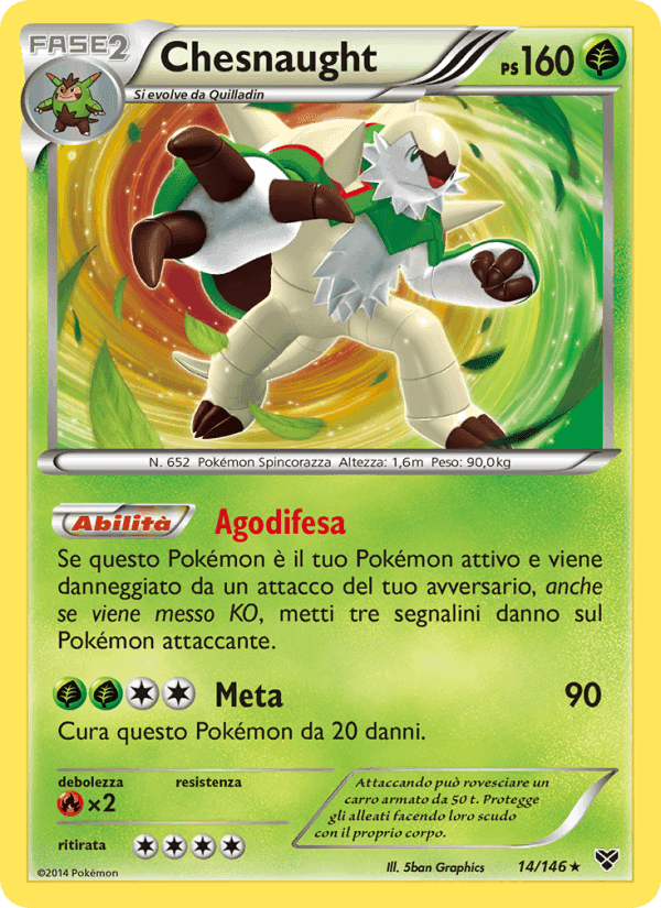 Chesnaught, carta 14 di XY