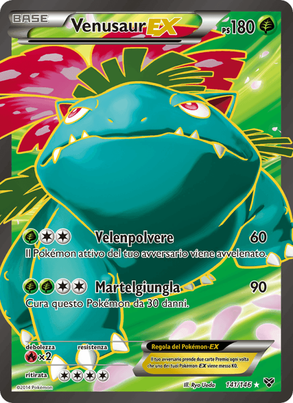 Venusaur EX, card 141 from XY