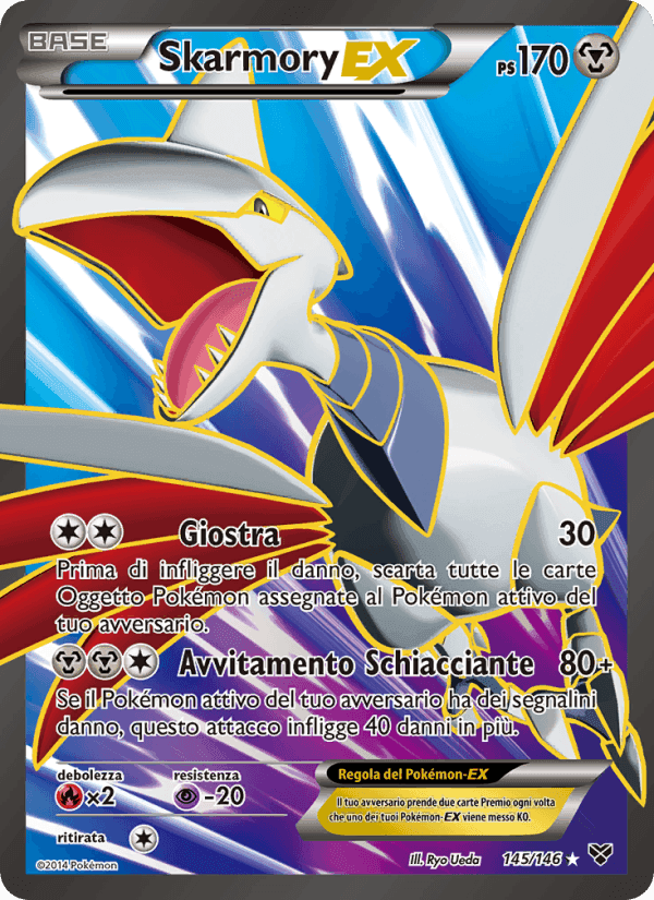 Skarmory EX, carta 145 di XY