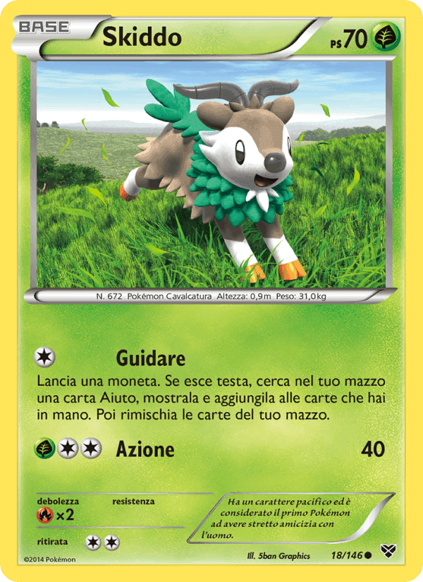 Skiddo, carta 18 di XY