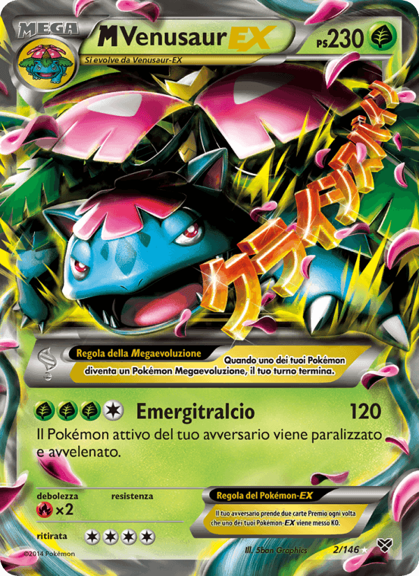 M Venusaur EX, carta 2 di XY