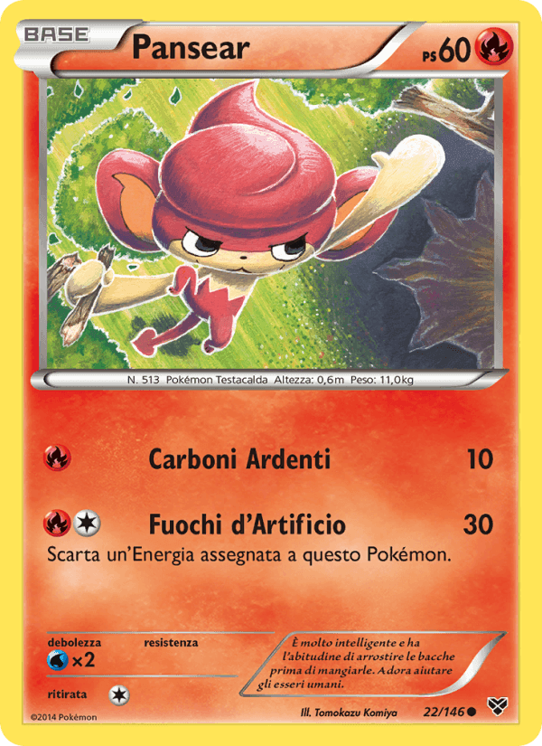 Pansear, card 22 from XY