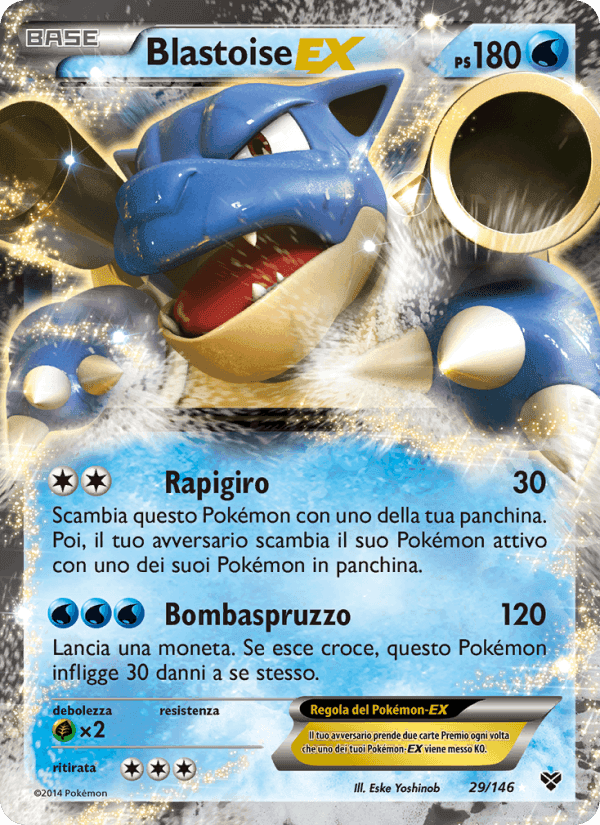 Blastoise EX, carta 29 di XY