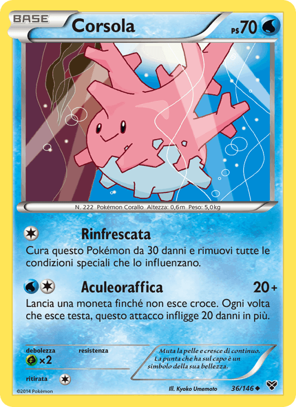 Corsola, carta 36 de XY