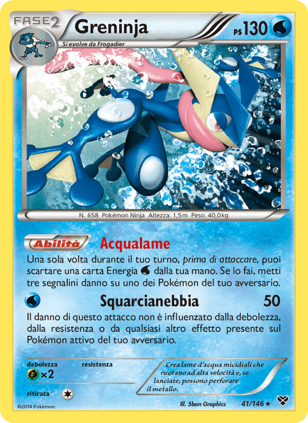 Greninja, carta 41 de XY