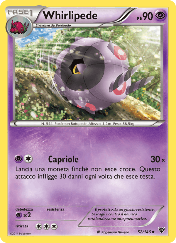 Whirlipede, carta 52 di XY