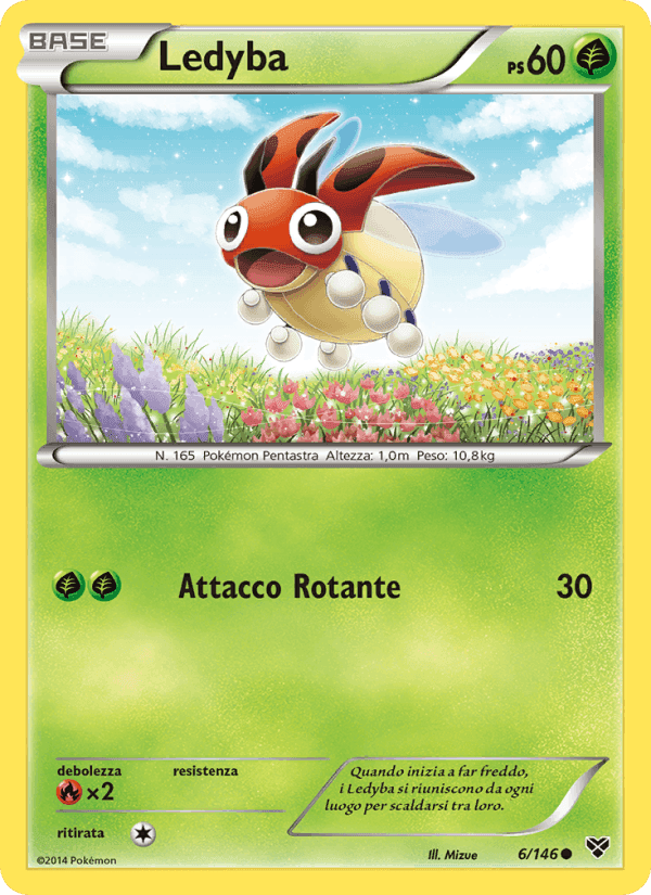 Ledyba, carta 6 di XY