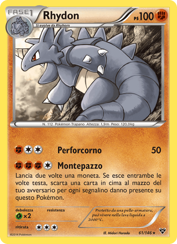 Rhydon, carta 61 di XY
