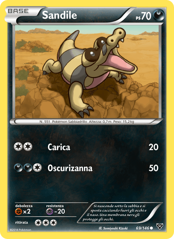 Sandile, carta 69 di XY