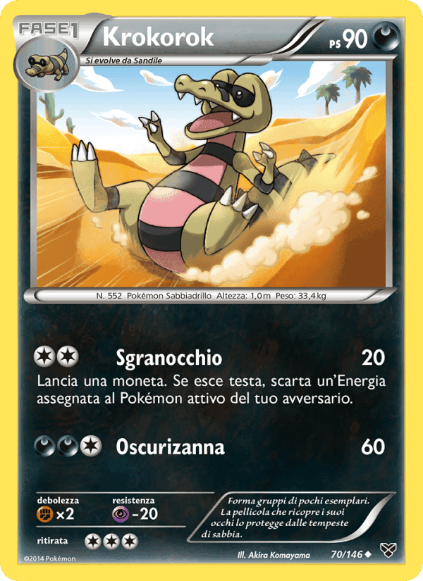 Krokorok, carta 70 di XY