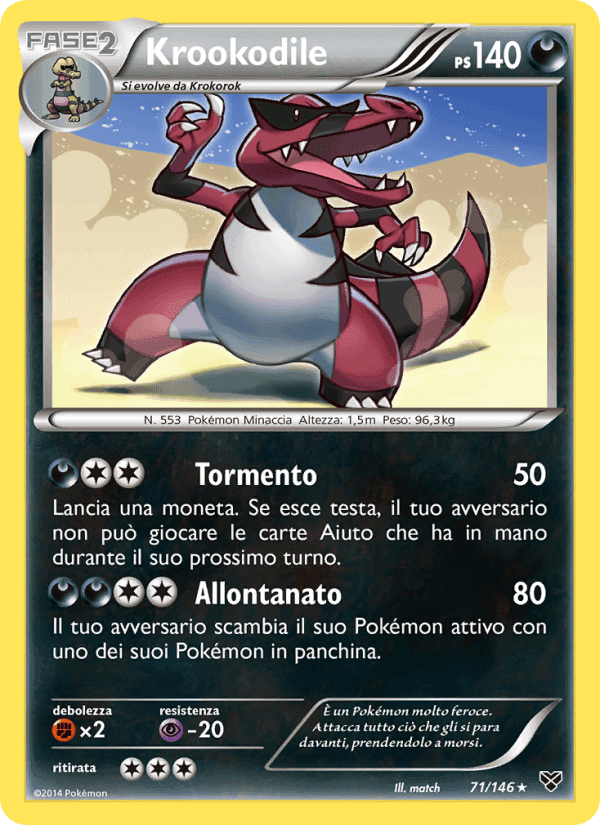 Krookodile, carta 71 di XY