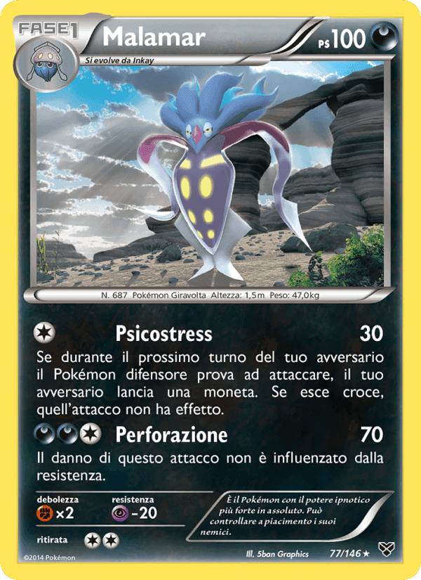 Malamar, carta 77 di XY