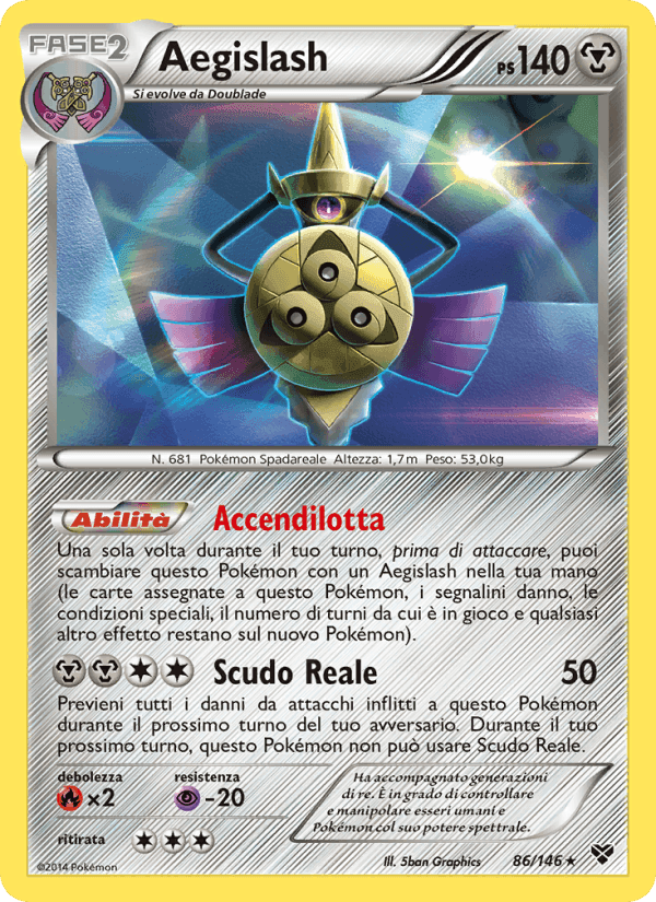 Aegislash, carta 86 di XY