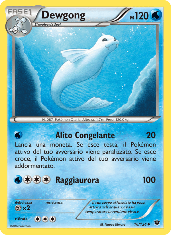 Dewgong, carta 16 de Destini Incrociati