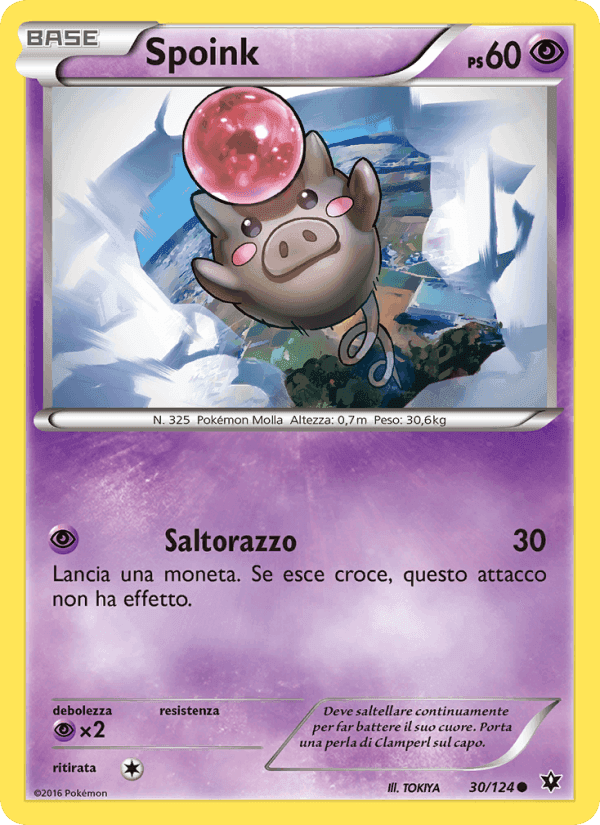 Spoink, carta 30 de Destini Incrociati