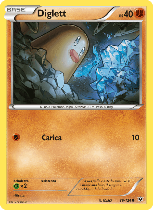 Diglett, carta 36 di Destini Incrociati
