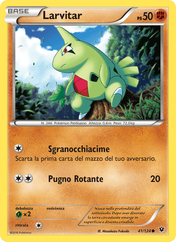 Larvitar, card 41 from Destini Incrociati