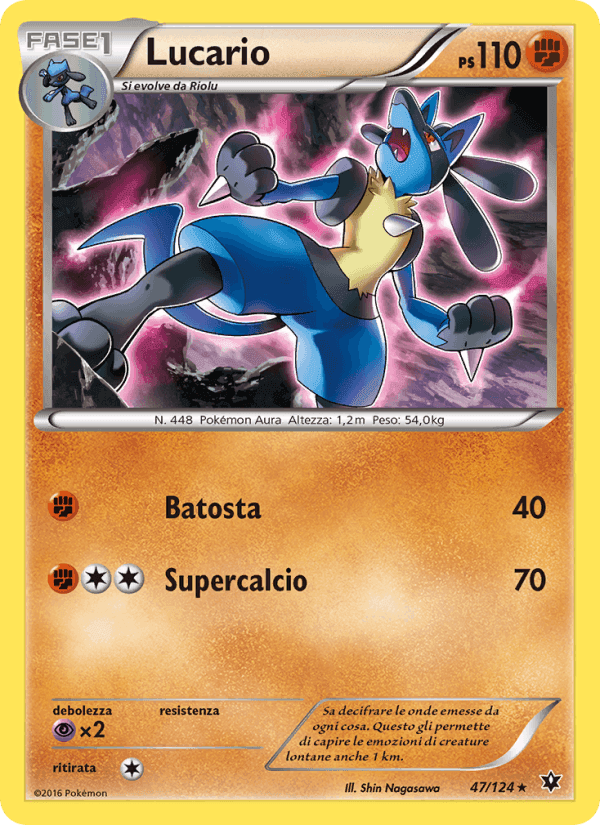 Lucario, carte 47 de Destini Incrociati