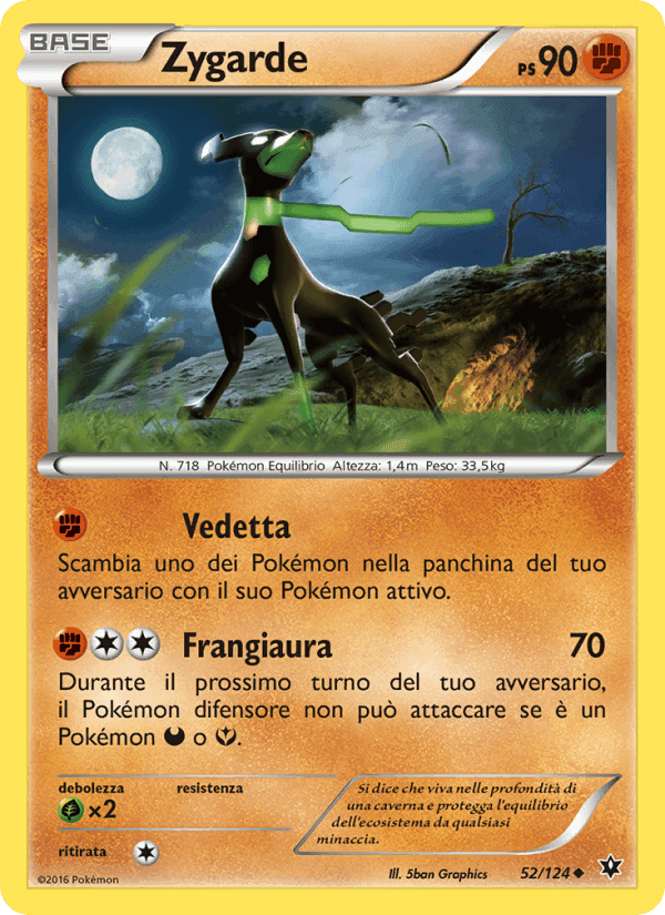Zygarde, carte 52 de Destini Incrociati