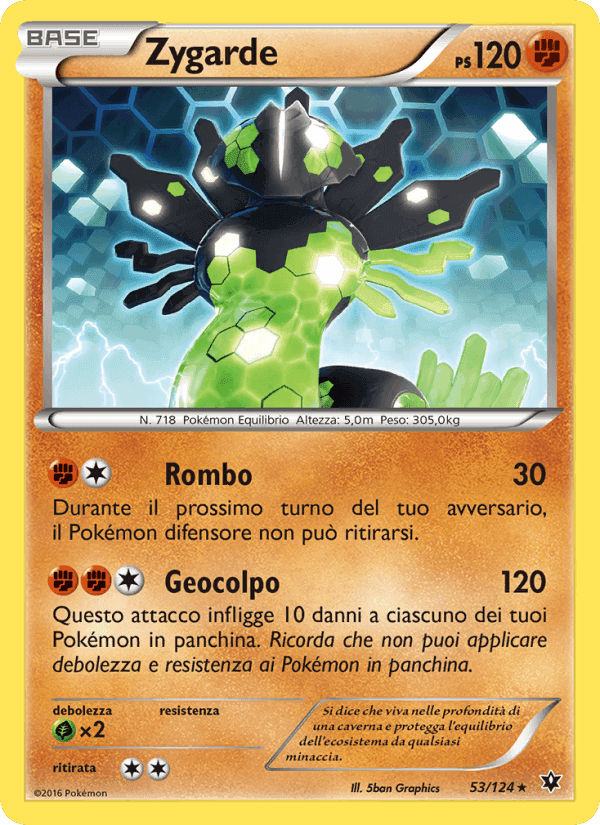 Zygarde, carte 53 de Destini Incrociati