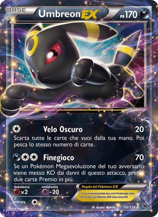 Umbreon EX, card 55 from Destini Incrociati