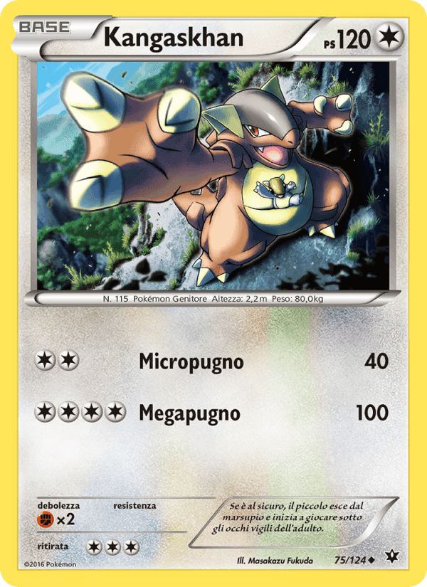 Kangaskhan, carta 75 di Destini Incrociati