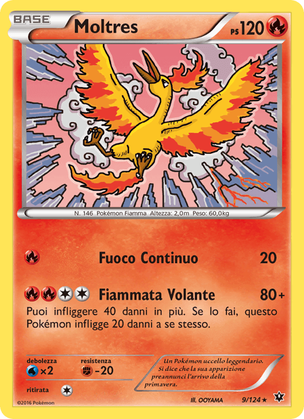 Moltres, carte 9 de Destini Incrociati