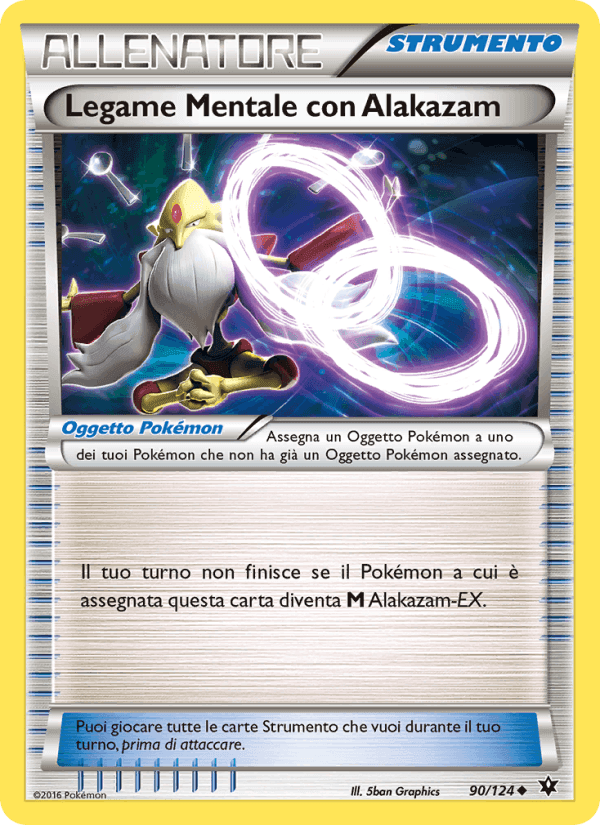 Legame Mentale con Alakazam, carta 90 di Destini Incrociati