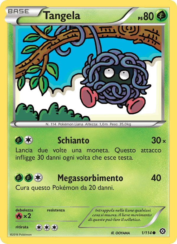 Tangela, carta 1 di Vapori Accesi