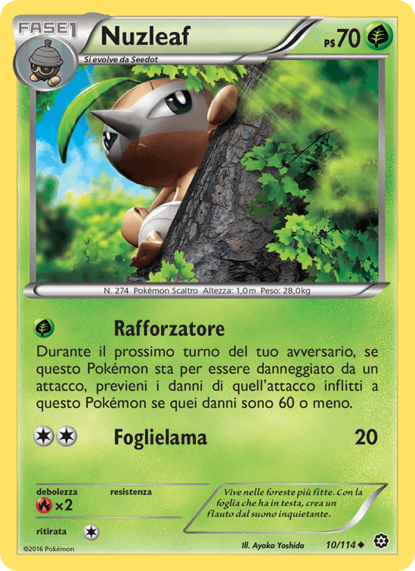 Nuzleaf, carta 10 di Vapori Accesi