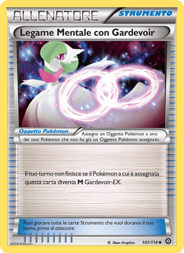 Legame Mentale con Gardevoir, carta 101 di Vapori Accesi