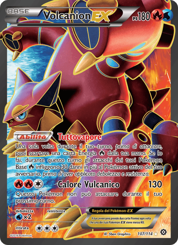 Volcanion EX, card 107 from Vapori Accesi