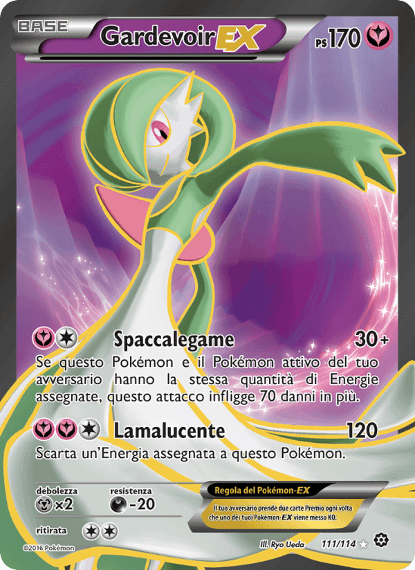 Gardevoir EX, card 111 from Vapori Accesi