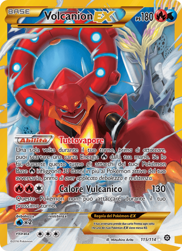 Volcanion EX, carta 115 di Vapori Accesi