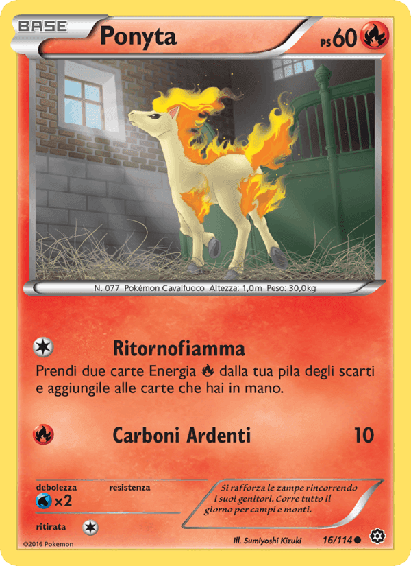 Ponyta, carta 16 di Vapori Accesi