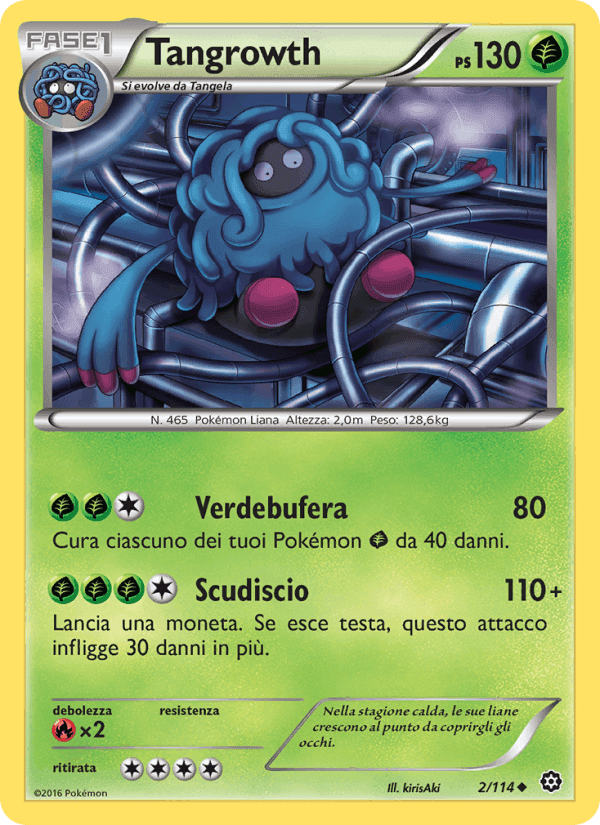 Tangrowth, carta 2 di Vapori Accesi