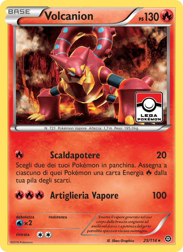 Volcanion, carta 25 di Vapori Accesi