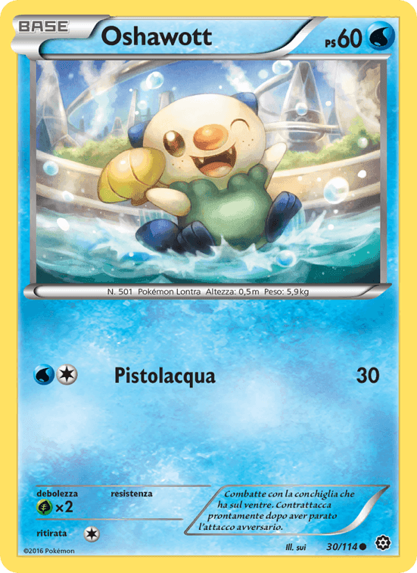 Oshawott, carta 30 di Vapori Accesi