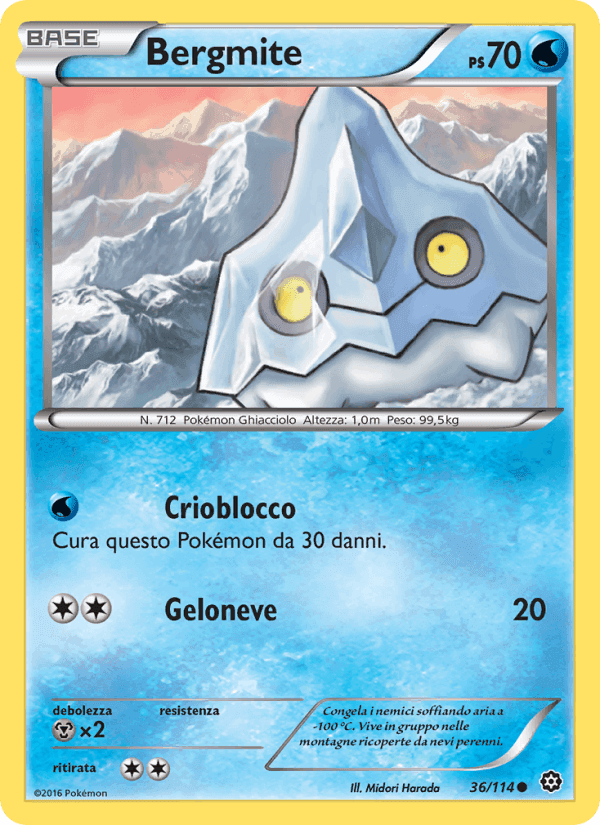 Bergmite, card 36 from Vapori Accesi