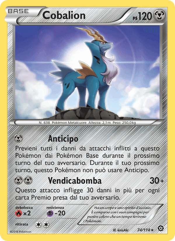 Cobalion, carta 74 di Vapori Accesi