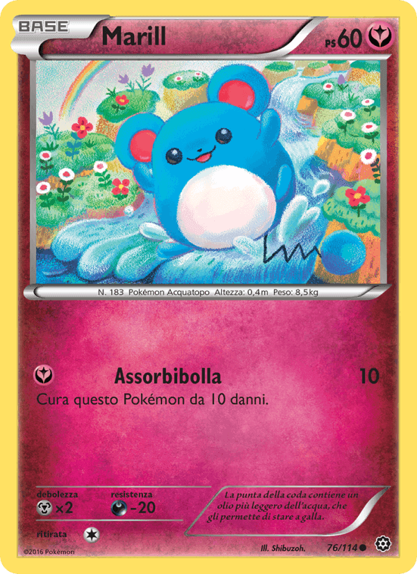 Marill, carta 76 di Vapori Accesi