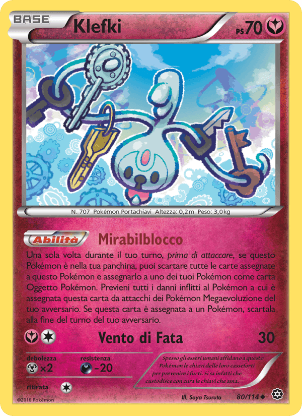 Klefki, card 80 from Vapori Accesi