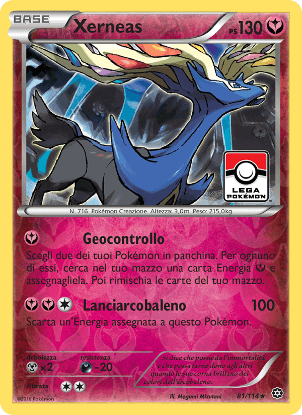 Xerneas, card 81 from Vapori Accesi