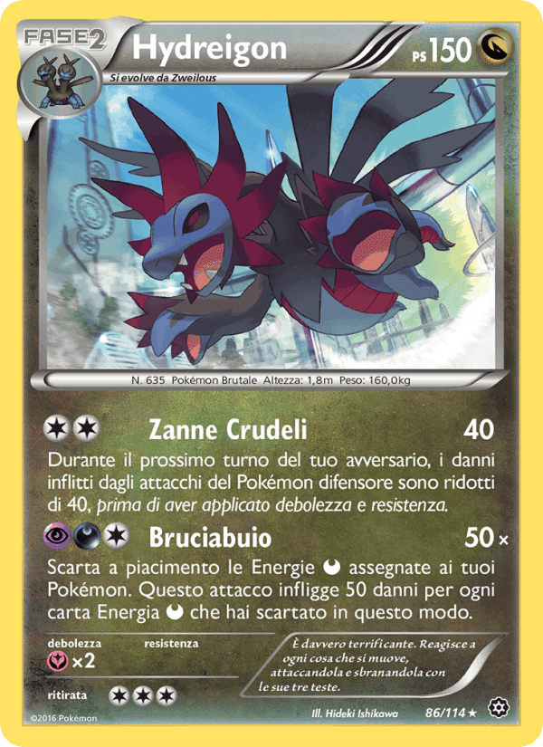Hydreigon, card 86 from Vapori Accesi