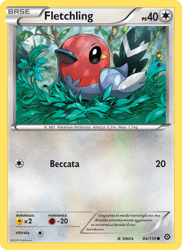 Fletchling, carta 94 di Vapori Accesi