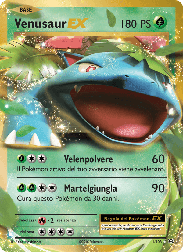 Venusaur EX, carta 1 di Evoluzioni